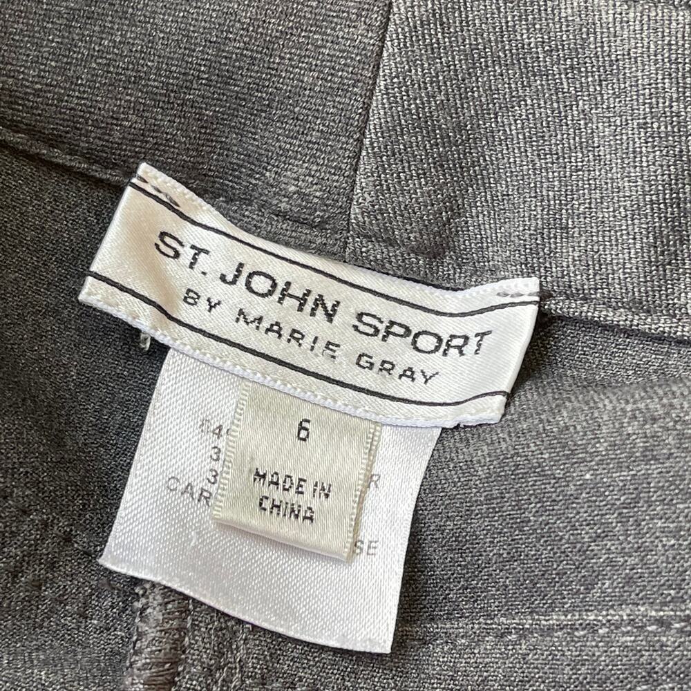 Vintage 90s St. John Sport Grommets Eyelet Two Piece Pant Coat Set Size 6 - Picture 9 of 14